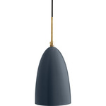 Grashoppa Pendant - Brass / Anthracite Grey