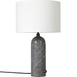 Gravity Table Lamp - Grey Marble / White