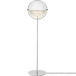 Multi-Lite Floor Lamp - Chrome / Matte White