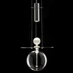 Perfume Sphere Pendant - Frosted / Transparent