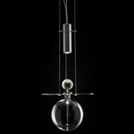 Perfume Sphere Pendant - Platinum / Transparent