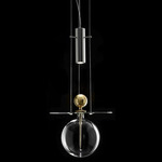 Perfume Sphere Pendant - Gold Leaf / Transparent