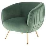 Sofia Occasional Chair - Gold / Moss