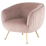 Sofia Occasional Chair - Gold / Blush