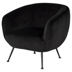 Sofia Occasional Chair - Matte Black / Black
