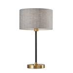 Bergen Table Lamp - Antique Brass/ Black / Grey