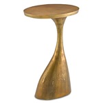 Ishaan Accent Table - Antique Brass