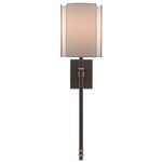Rocher Wall Sconce - Hand Rubbed Bronze / Off White