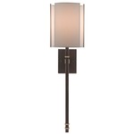 Rocher Wall Sconce - Hand Rubbed Bronze / Off White
