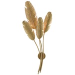 Tropical Wall Sconce - Vintage Brass
