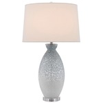 Hatira Table Lamp - Pale Blue / Off White