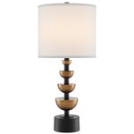 Chastain Table Lamp - Antique Brass / Off White