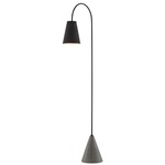 Lotz Floor Lamp - Polished Concrete / Black