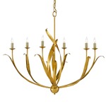 Menefee Chandelier - Antique Gold Leaf