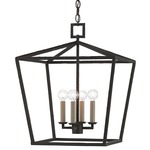 Denison Lantern Pendant - Mole Black