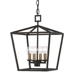 Denison Lantern Pendant - Mole Black