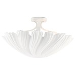 Hadley Semi Flush Ceiling Light - Gesso White