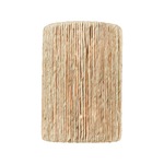 Abaca Wall Sconce - Satin Brass / Abaca Rope