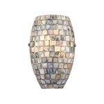 Capri Wall Sconce - Satin Nickel / Gray Capiz Shell