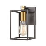 Cloe Wall Sconce - Matte Black / Brushed Brass