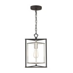 Salinger Mini Pendant - Charcoal Black / Satin Nickel