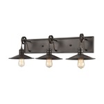 Spindle Wheel Bathroom Vanity Light - Oil Rubbed Bronze