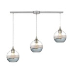 Sutter Creek Smoke Linear Pendant - Satin Nickel / Smoke