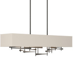 Cavaletti Linear Pendant - Natural Iron / Flax