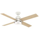 Daphne Ceiling Fan with Light - Fresh White
