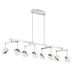 Silver Slice Linear Chandelier - Chrome