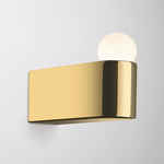 Architectural Collection Wall Sconce - Polished Brass / Opal