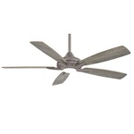 Dyno Ceiling Fan with Light - Burnished Nickel / Savannah Grey / White