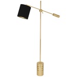 Campbell Floor Lamp - Modern Brass / Black