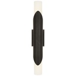 Brut Double Light Wall Sconce - Deep Patina Bronze / Frosted