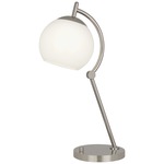 Nova Table Lamp - Polished Nickel / White
