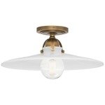 Rico Espinet Arial Flushmount - Warm Brass / White