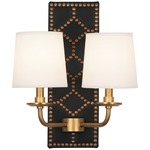 Williamsburg Lightfoot Wall Sconce - Aged Brass / Blacksmith Black