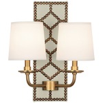 Williamsburg Lightfoot Wall Sconce - Aged Brass / Bruton White