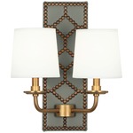 Williamsburg Lightfoot Wall Sconce - Aged Brass / Carter Gray