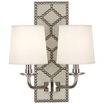 Williamsburg Lightfoot Wall Sconce - Polished Nickel / Bruton White