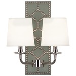 Williamsburg Lightfoot Wall Sconce - Polished Nickel / Carter Gray