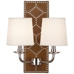 Williamsburg Lightfoot Wall Sconce - Polished Nickel / English Ochre