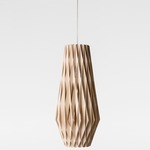 Pilke Tall Pendant - White / Natural