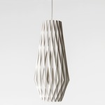 Pilke Tall Pendant - White / White