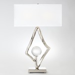 Abstract Table Lamp - Nickel / Ivory