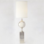 Big Pill Floor Lamp - Nickel / Ivory