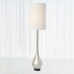 Bulb Floor Lamp - Nickel / Ivory