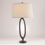 Ellipse Table Lamp - Bronze / White