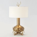 Fat Twig Table Lamp - Brass