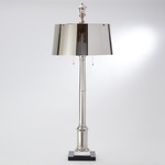 Library Table Lamp - Nickel